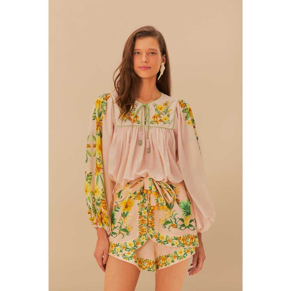 Pink Botanical Beauty LENZING™ ECOVERO™ Euroflax™ Shorts